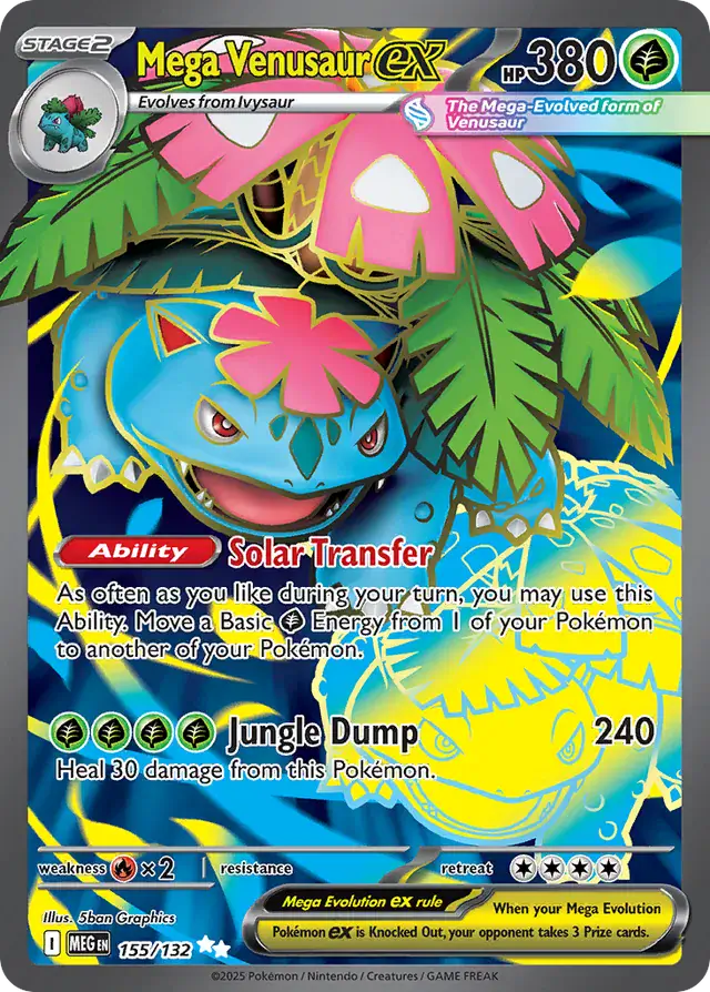 Mega Venusaur #155 Mega Evolution Pokémon TCG Card – Mega Evolution