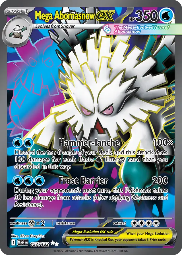 Mega Abomasnow #157 Mega Evolution Pokémon TCG Card – Mega Evolution