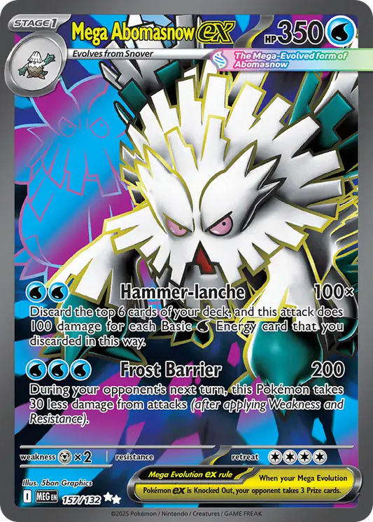 Mega Abomasnow #157 Mega Evolution Pokémon TCG Card – Mega Evolution