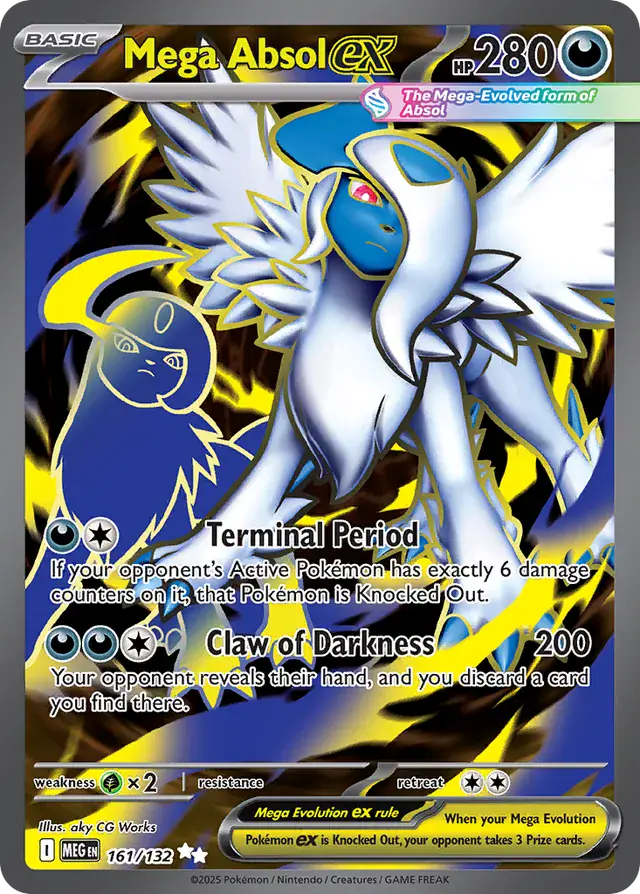 Mega Absol #161 Mega Evolution Pokémon TCG Card – Mega Evolution
