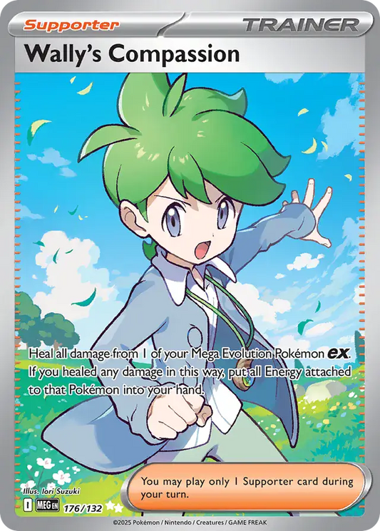 Wally's Compassion #176 Mega Evolution Pokémon TCG Card – Base