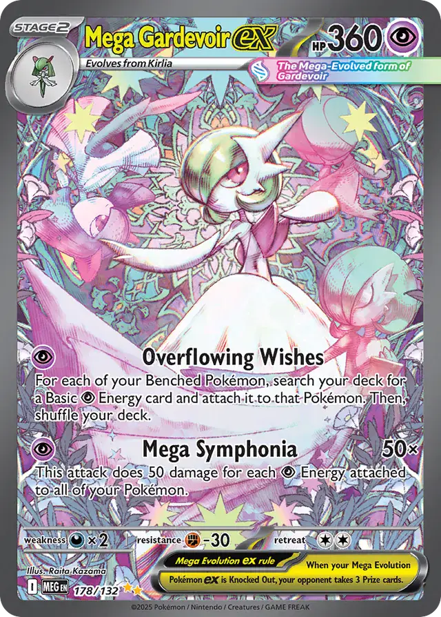 Mega Gardevoir #178 Mega Evolution Pokémon TCG Card – Mega Evolution