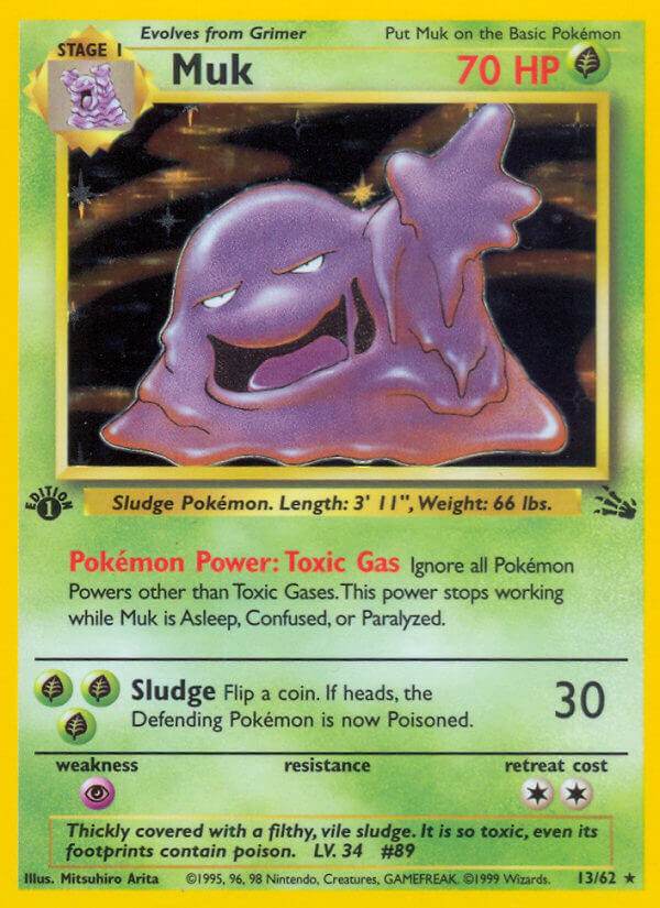 Muk 13/62 Holo Rare - MissingNo.