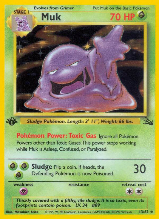 Muk 13/62 Holo Rare - MissingNo.
