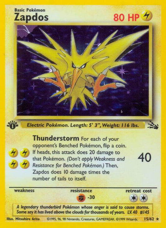 Zapdos 15/62 Holo Rare - MissingNo.