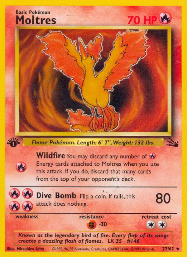 Moltres 27/62 Non-Holo Rare - MissingNo.