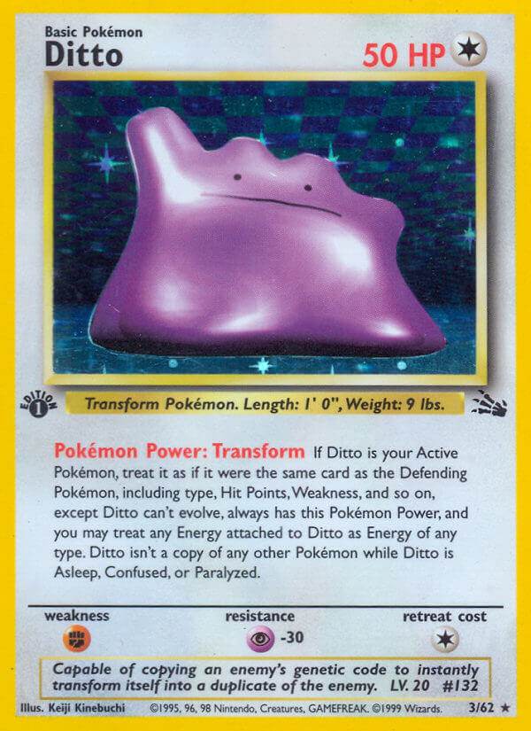 Ditto 3/62 Holo Rare - MissingNo.