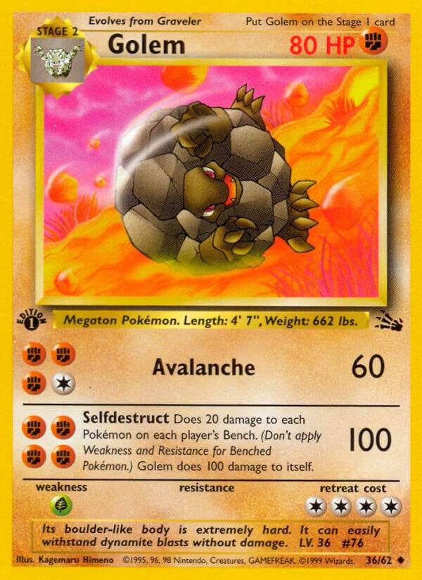 Golem 36/62 Uncommon - MissingNo.