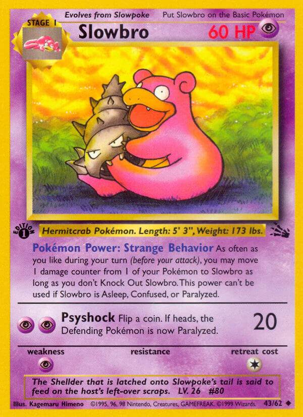 Slowbro 43/62 Uncommon - MissingNo.