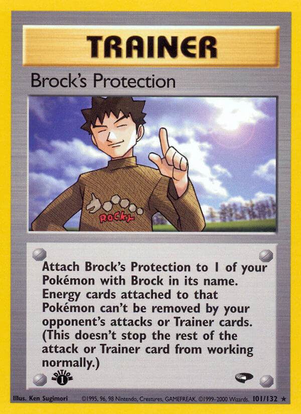 Brock's Protection 101/132 Non-Holo Rare - MissingNo.