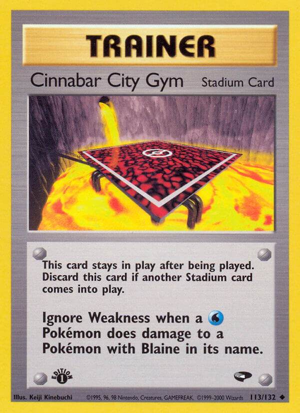 Cinnabar City Gym 113/132 Uncommon - MissingNo.