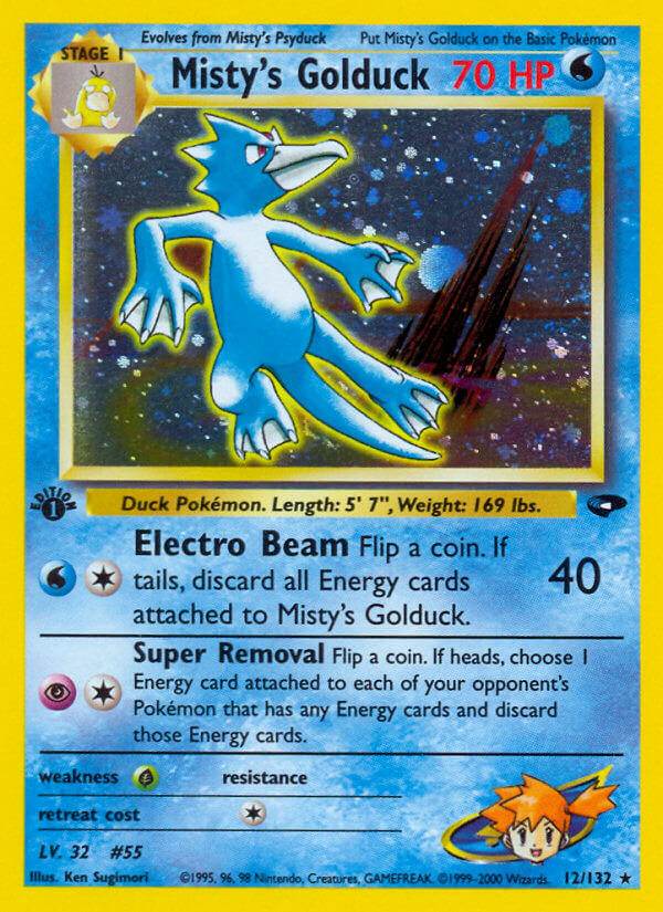 Misty's Golduck 12/132 Holo Rare - MissingNo.
