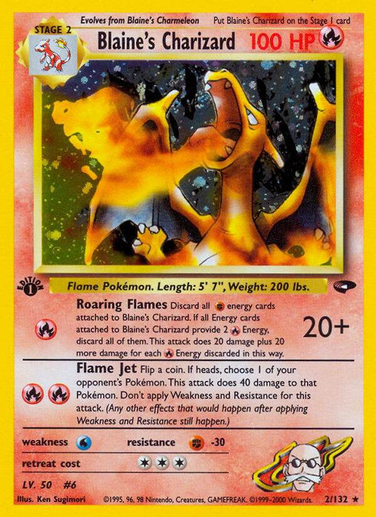 Blaine's Charizard 2/132 Holo Rare - MissingNo.