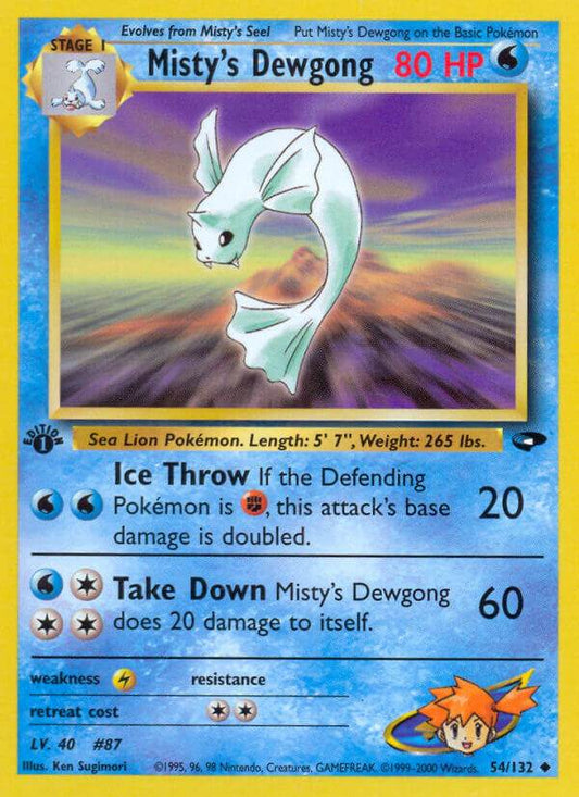 Misty's Dewgong 54/132 Uncommon - MissingNo.