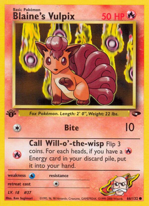 Blaine's Vulpix 66/132 Common - MissingNo.