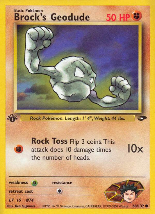 Brock's Geodude 68/132 Common - MissingNo.