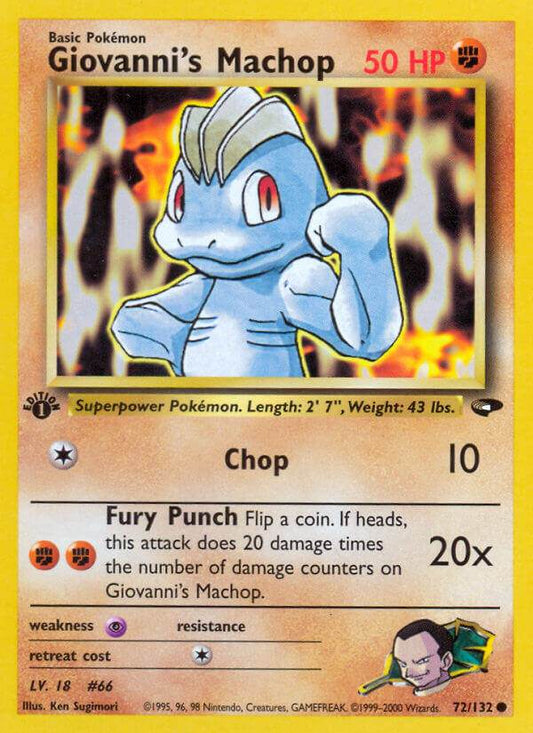 Giovanni's Machop 72/132 Common - MissingNo.