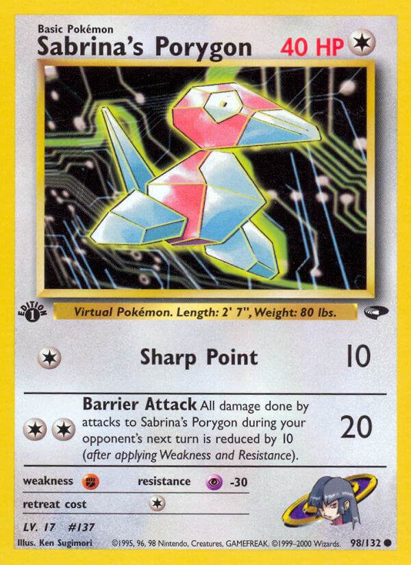 Sabrina's Porygon 98/132 Common - MissingNo.