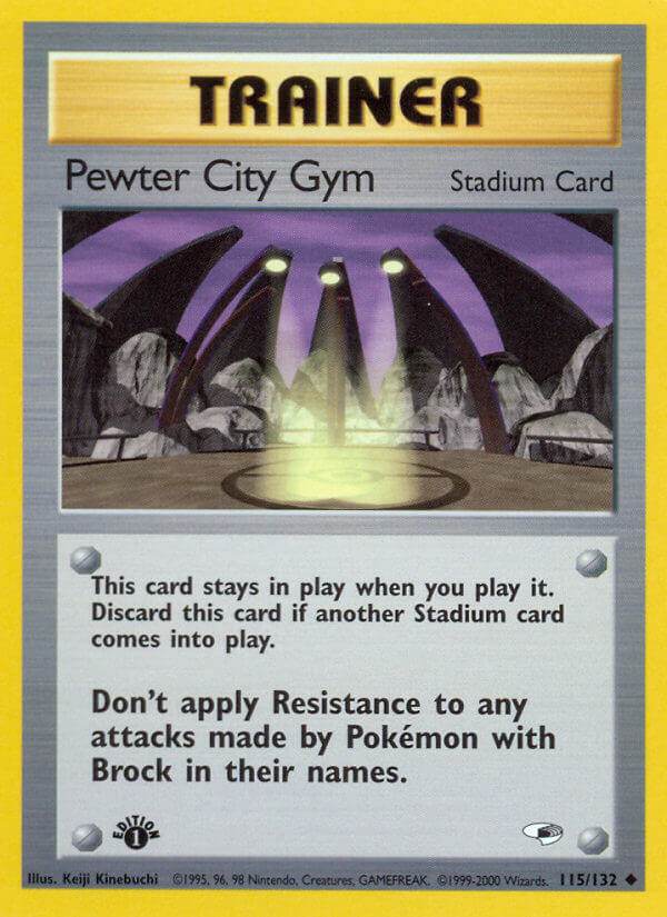 Pewter City Gym 115/132 Uncommon - MissingNo.