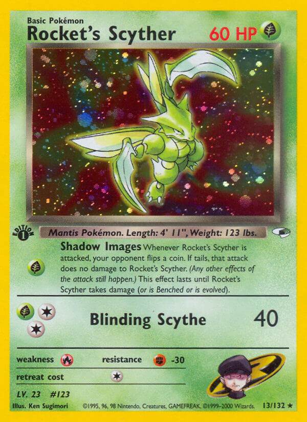 Rocket's Scyther 13/132 Holo Rare - MissingNo.
