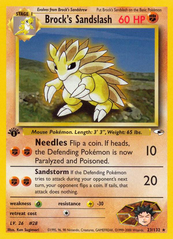 Brock's Sandslash 23/132 Non-Holo Rare - MissingNo.