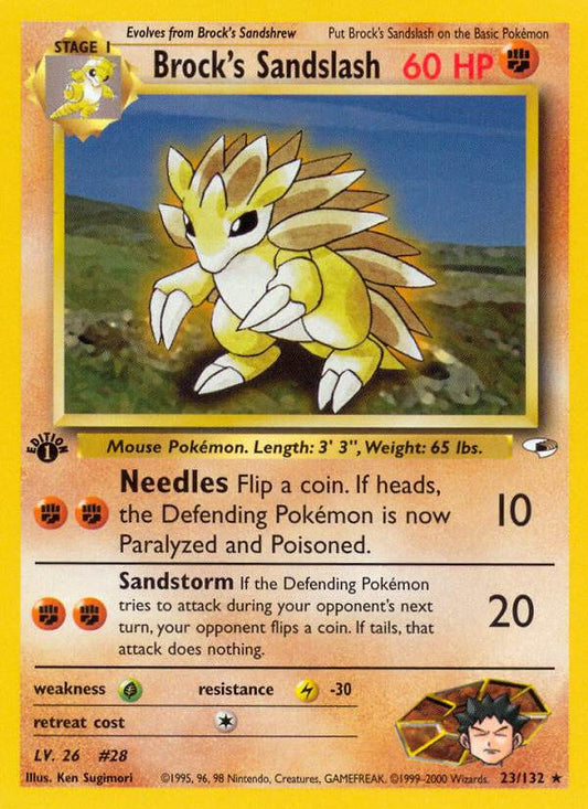 Brock's Sandslash 23/132 Non-Holo Rare - MissingNo.