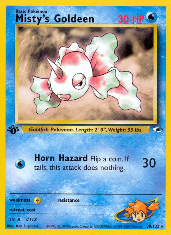 Misty's Goldeen 30/132 Non-Holo Rare - MissingNo.