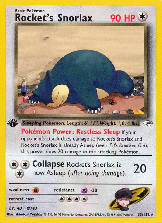Rocket's Snorlax 33/132 Non-Holo Rare - MissingNo.