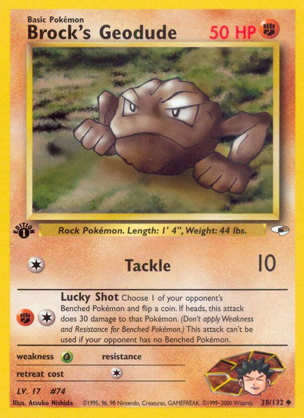 Brock's Geodude 38/132 Uncommon - MissingNo.