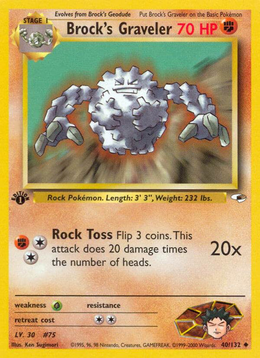 Brock's Graveler 40/132 Uncommon - MissingNo.