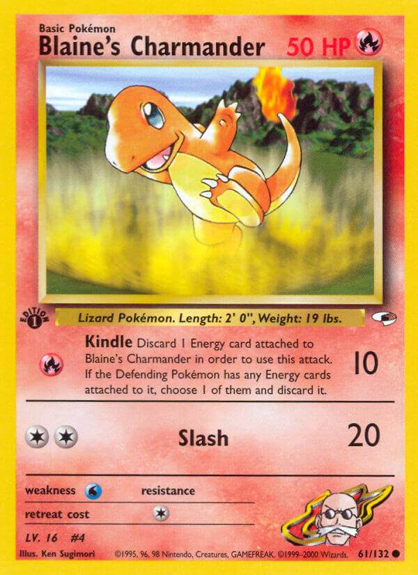 Blaine's Charmander 61/132 Common - MissingNo.