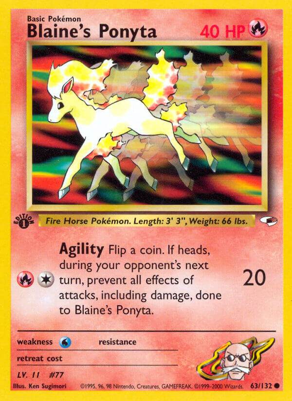 Blaine's Ponyta 63/132 Common - MissingNo.
