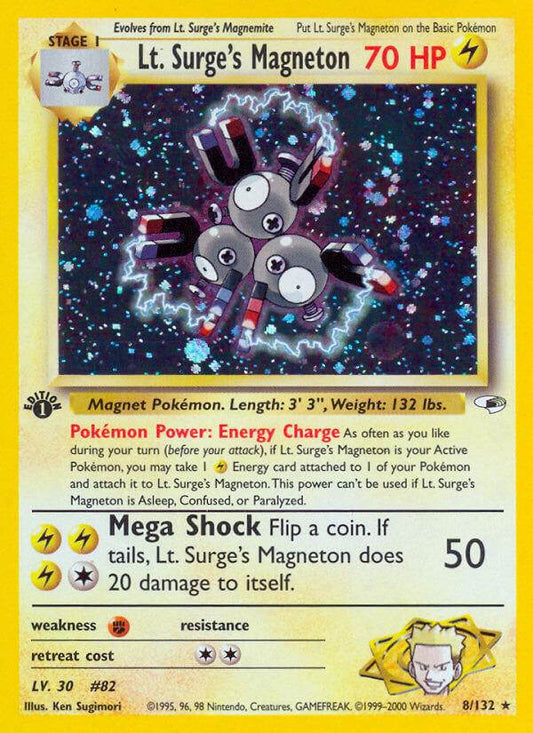 Lt. Surge's Magneton 8/132 Holo Rare - MissingNo.