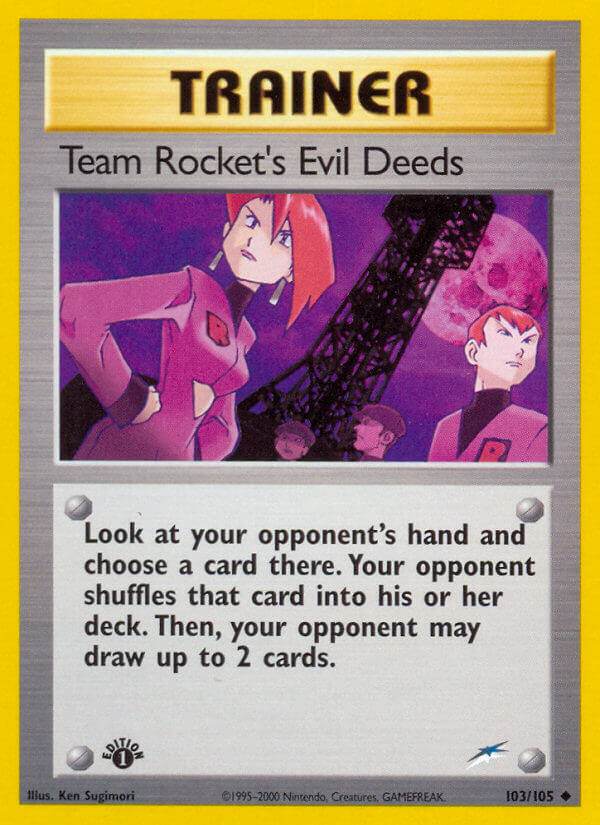 Team Rocket's Evil Deeds 103/105 Uncommon - MissingNo.