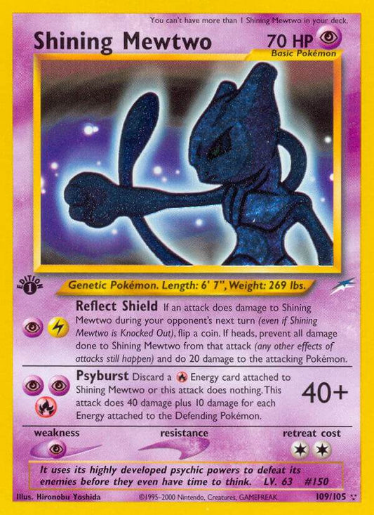 Shining Mewtwo 109/105 Holo Secret Rare - MissingNo.