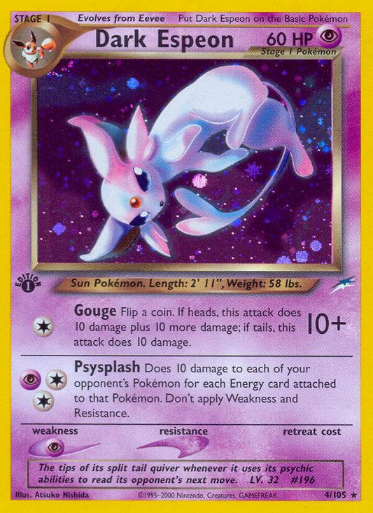 Dark Espeon 4/105 Holo Rare - MissingNo.