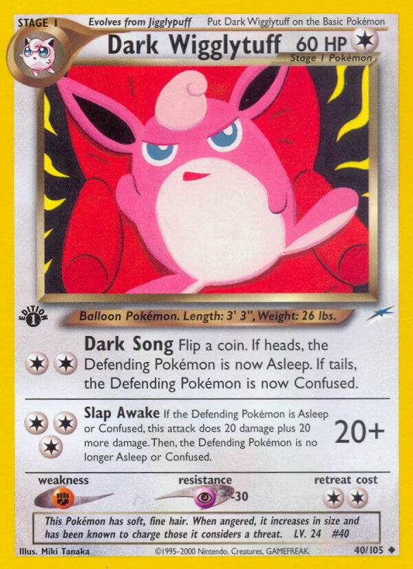 Dark Wigglytuff 40/105 Uncommon - MissingNo.