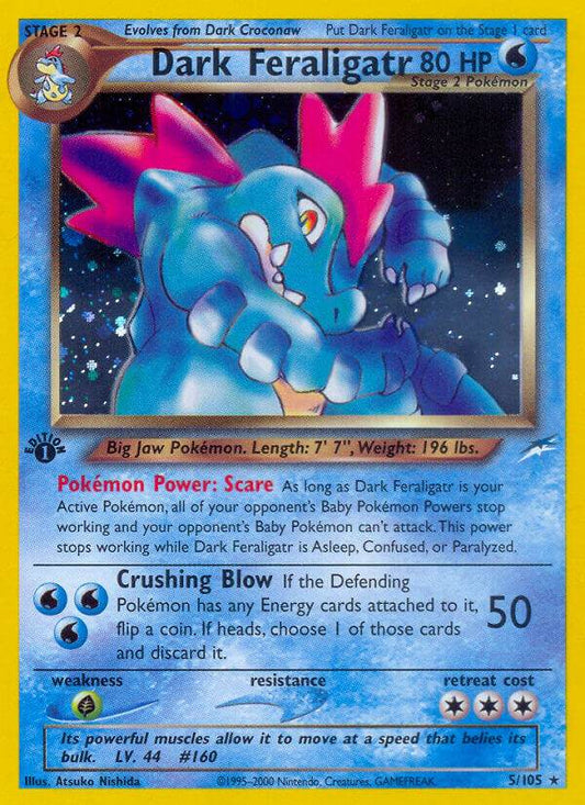 Dark Feraligatr 5/105 Holo Rare - MissingNo.