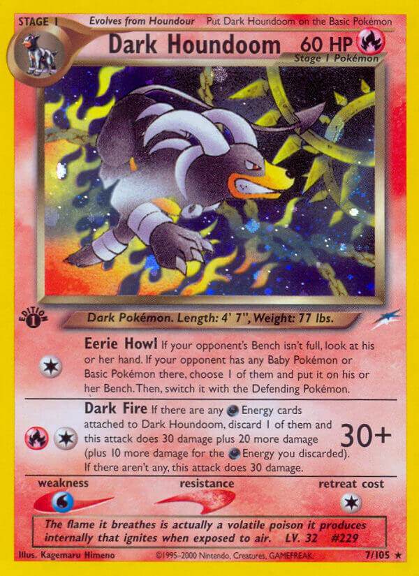 Dark Houndoom 7/105 Holo Rare - MissingNo.