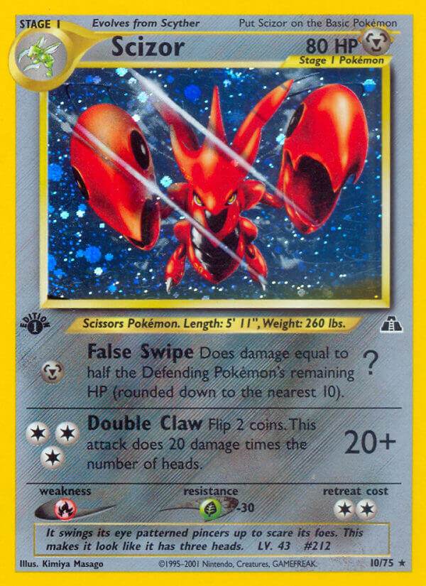 Scizor 10/75 Holo Rare - MissingNo.