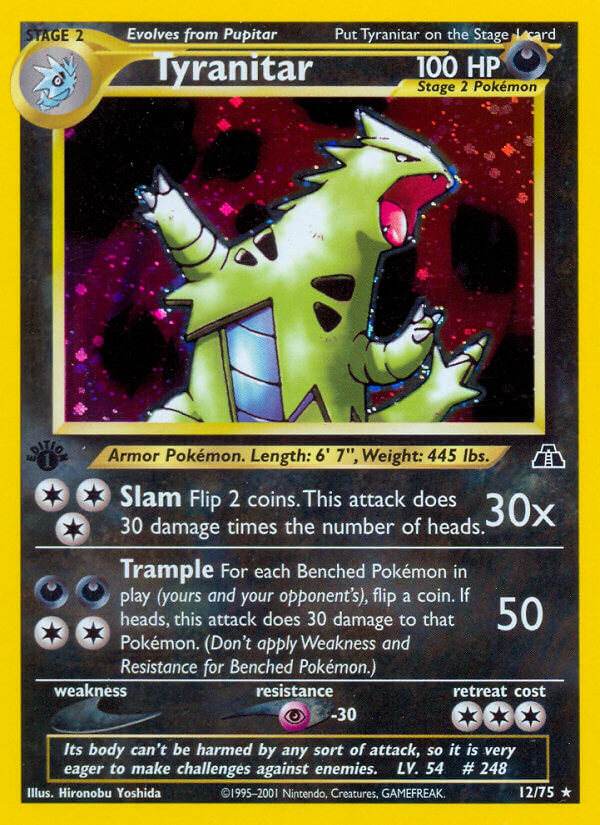 Tyranitar 12/75 Holo Rare - MissingNo.