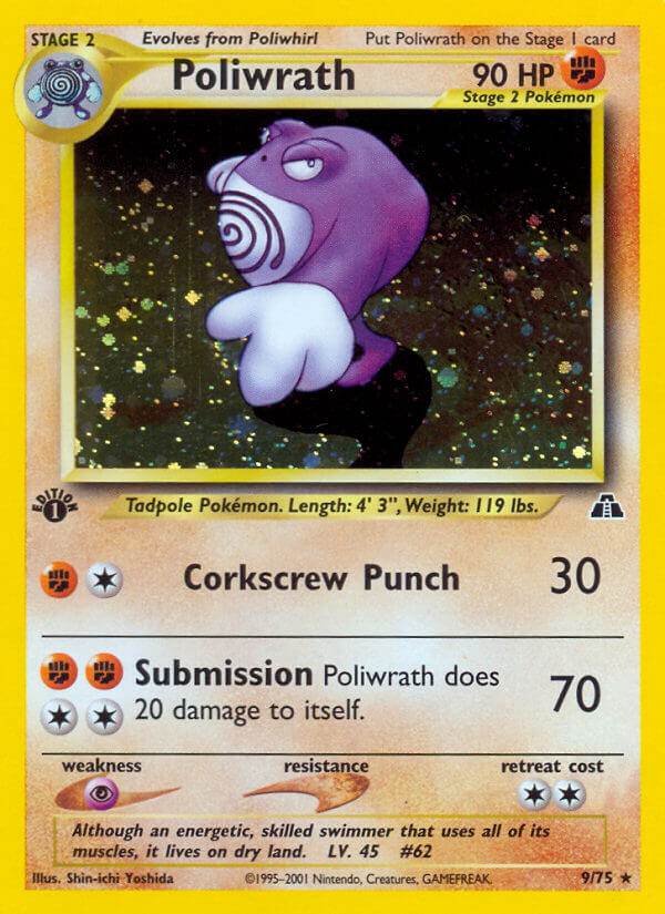 Poliwrath 9/75 Holo Rare - MissingNo.
