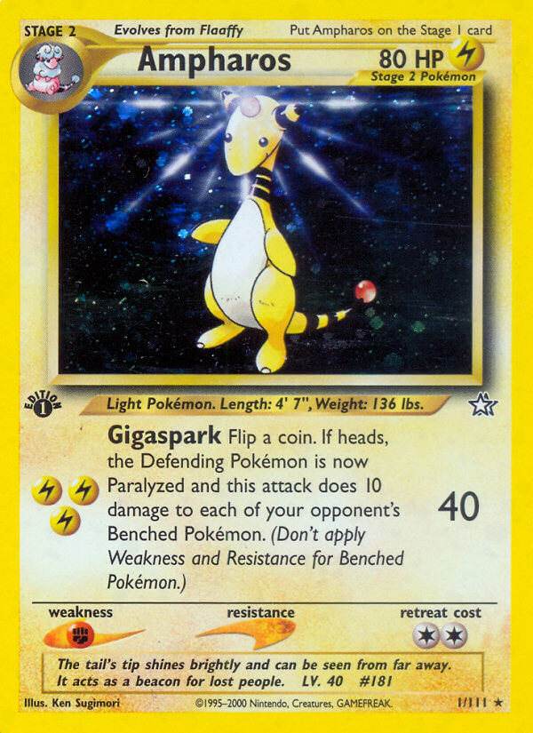 Ampharos 1/111 Holo Rare - MissingNo.
