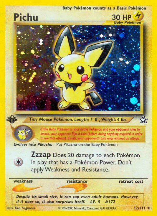 Pichu 12/111 Holo Rare - MissingNo.