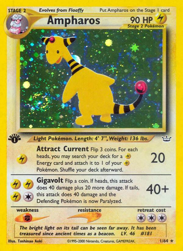 Ampharos 1/64 Holo Rare - MissingNo.