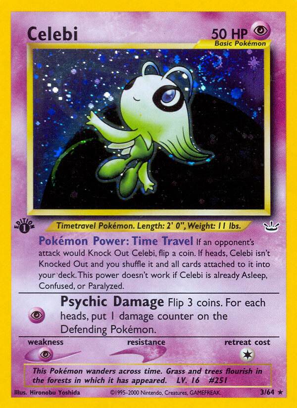 Celebi 3/64 Holo Rare - MissingNo.