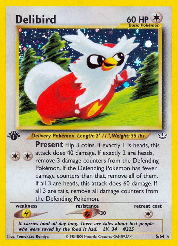 Delibird 5/64 Holo Rare - MissingNo.