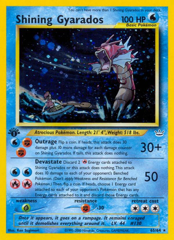 Shining Gyarados 65/64 Holo Secret Rare - MissingNo.
