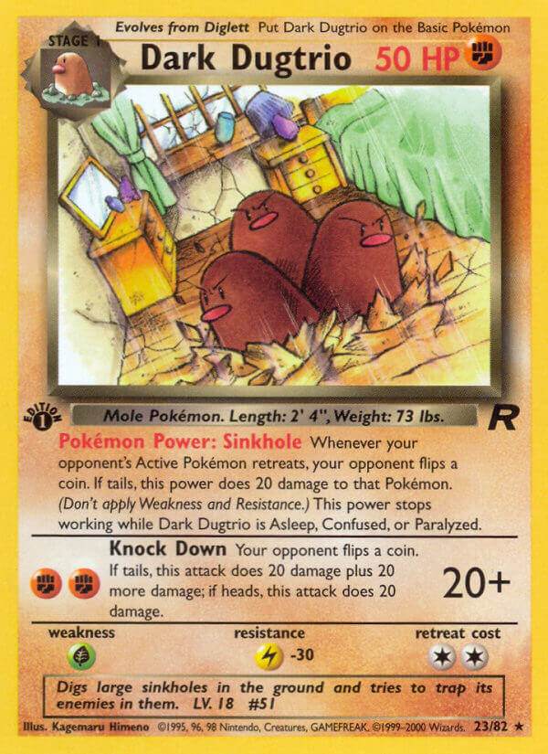 Dark Dugtrio 23/82 Non-Holo Rare - MissingNo.
