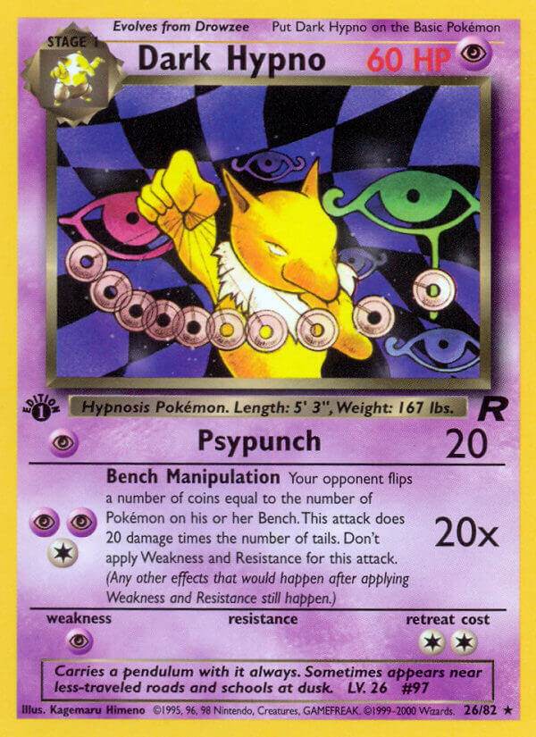 Dark Hypno 26/82 Non-Holo Rare - MissingNo.